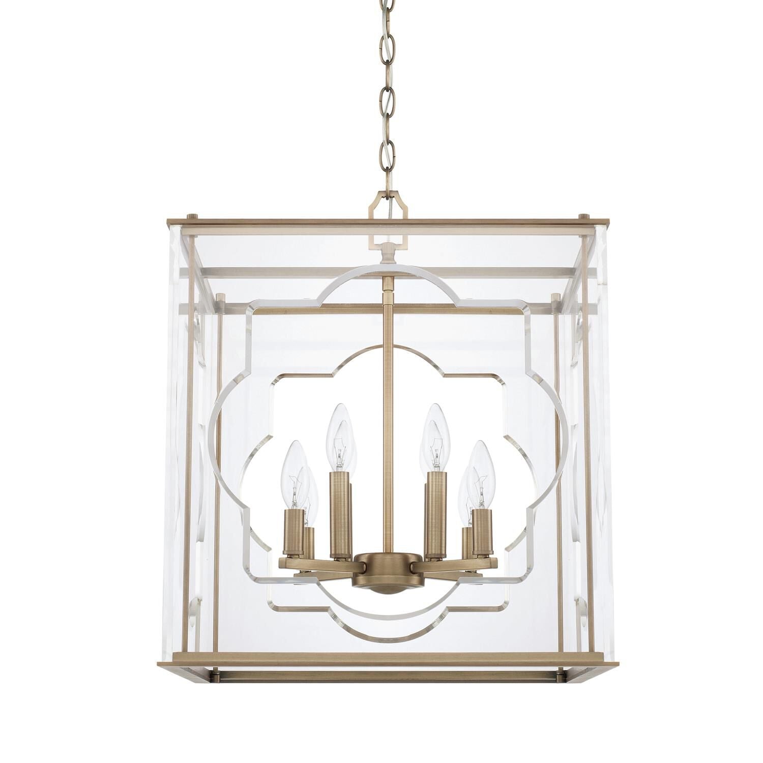 Capital Lighting Fixture Company Aria 18 Inch Cage Pendant Aria - 525681AD - Art Deco