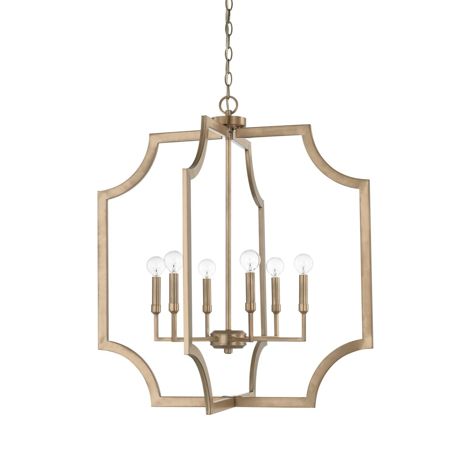 Capital Lighting Fixture Company 27 Inch Cage Pendant - 526161AD - Art Deco