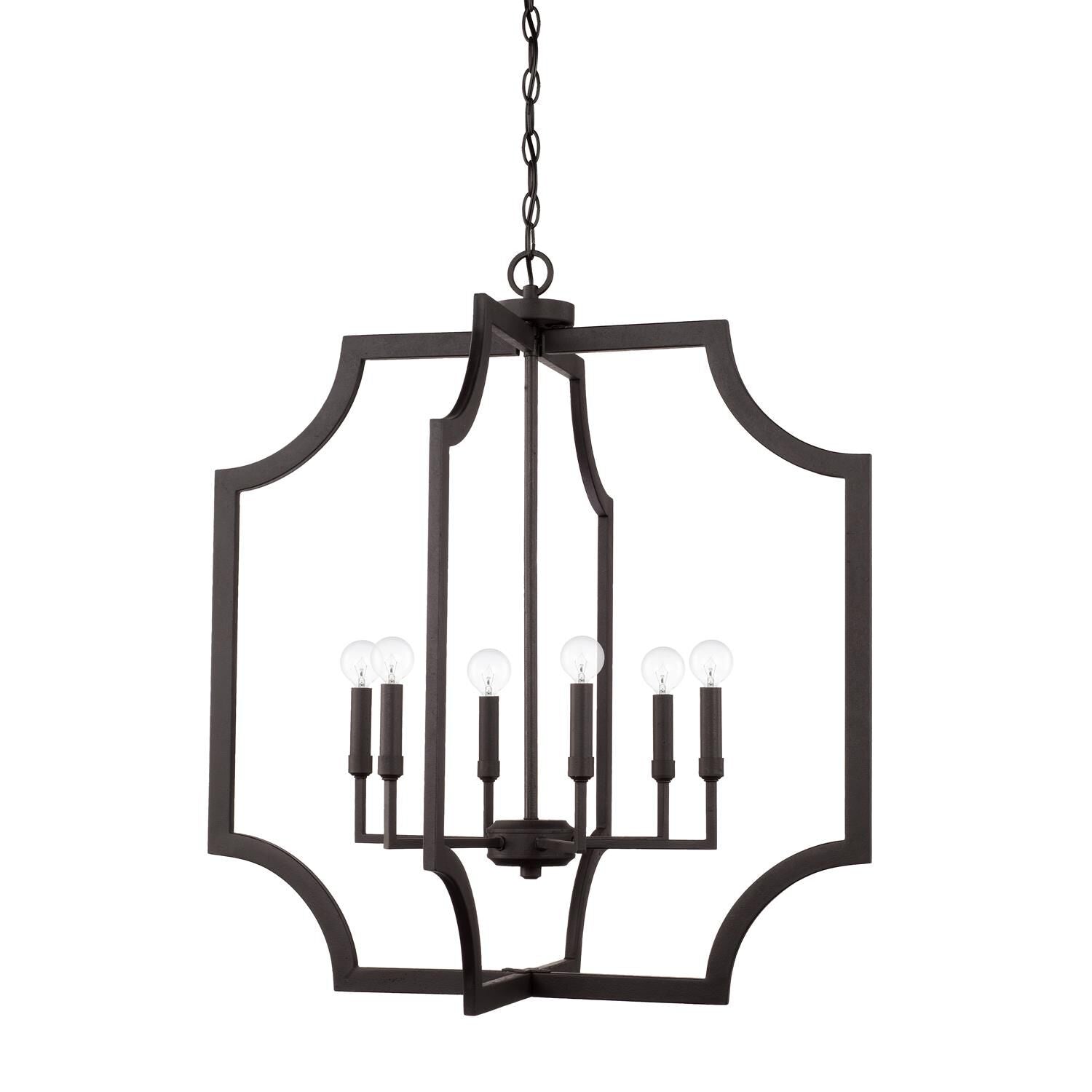 Capital Lighting Fixture Company 27 Inch Cage Pendant - 526161BI - Art Deco