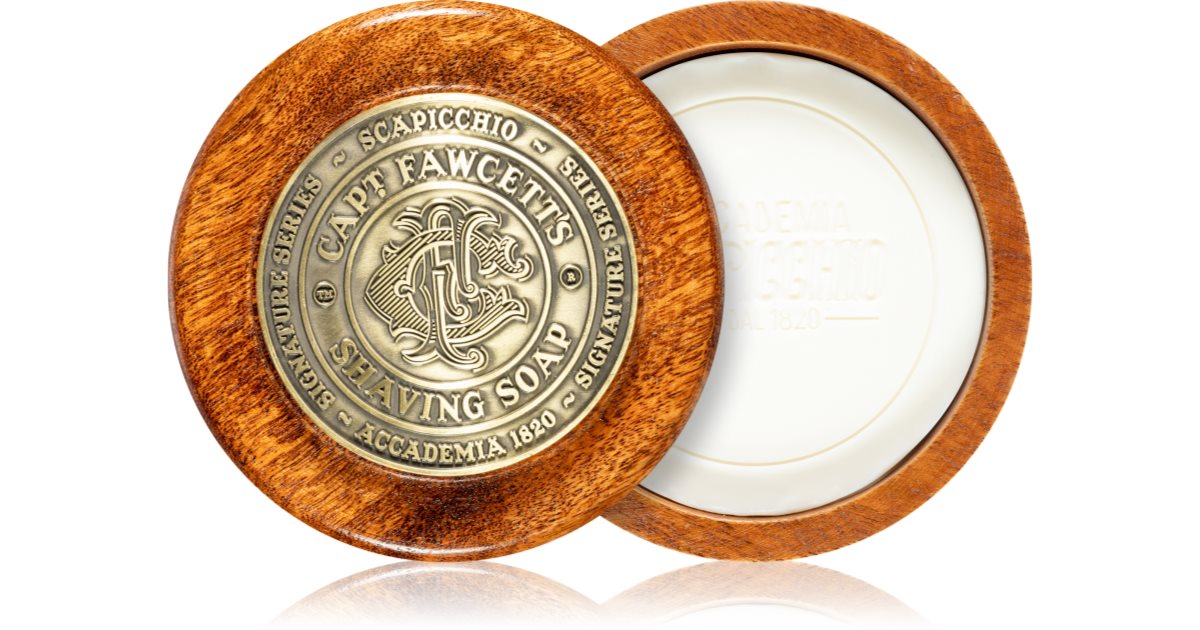 Captain Fawcett shaving soap + case for men 110 g