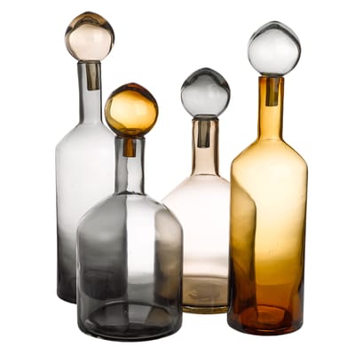 Pols Potten - Carafe Bubbles - Beige - Verre teinté dans la masse - Designer Pols Potten Studio