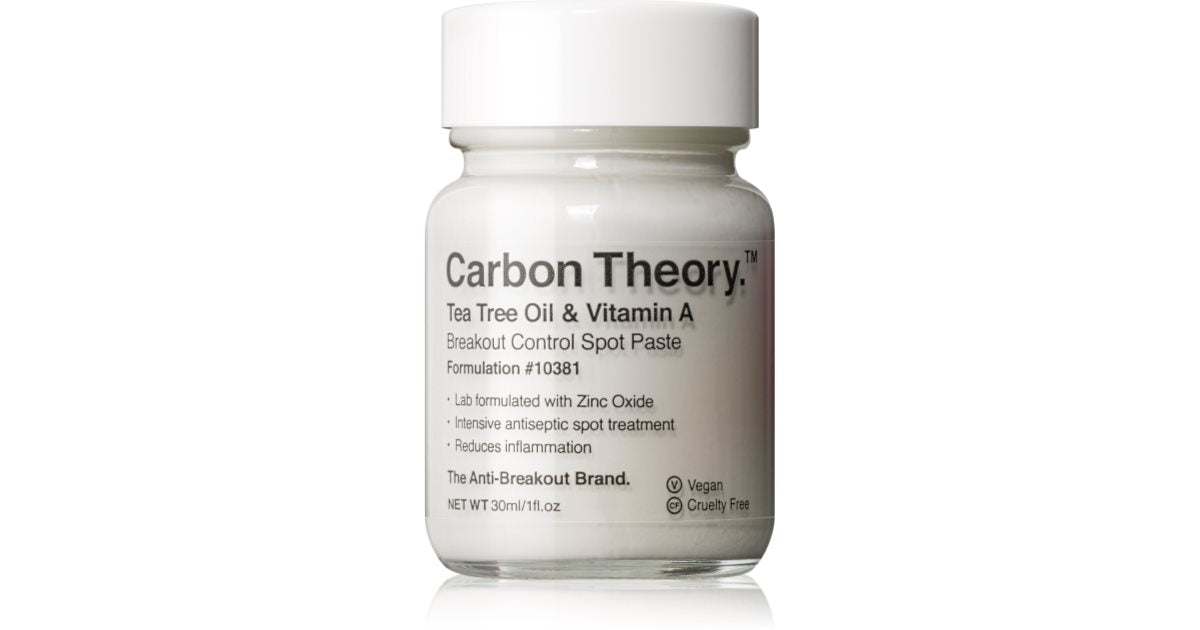 Carbon theory Anti-blemish pasta med tea tree-olja och vitamin A - Lokal behandling mot hudfel - 30 ml