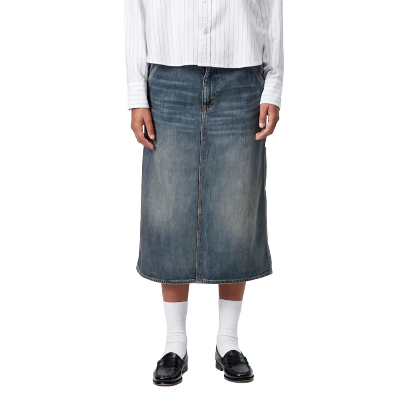 Carhartt WIP Single Knee Skirt W "Blue Worn Washed" (I034224-014Q)