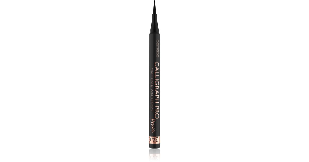 Catrice Calligraph Pro Precise 24h Matt wasserfester Eyeliner in der Markerfarbe 010 Intense Black Waterproof 1,2 ml