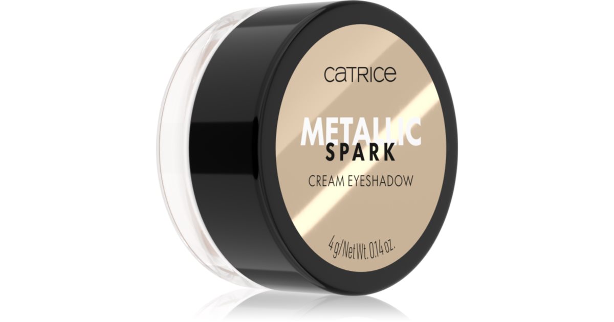 Catrice Metallic Spark Cream Eyeshadows for una bright shine color 010 Champagne Chic 4 g