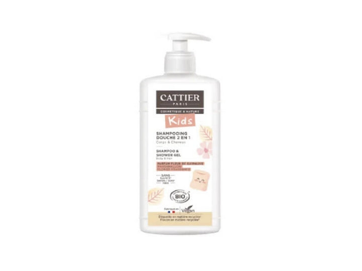 Cattier Champú de Ducha 2 en 1 Cuerpo y Cabello Perfume Flor de Altea 500ml Infantil