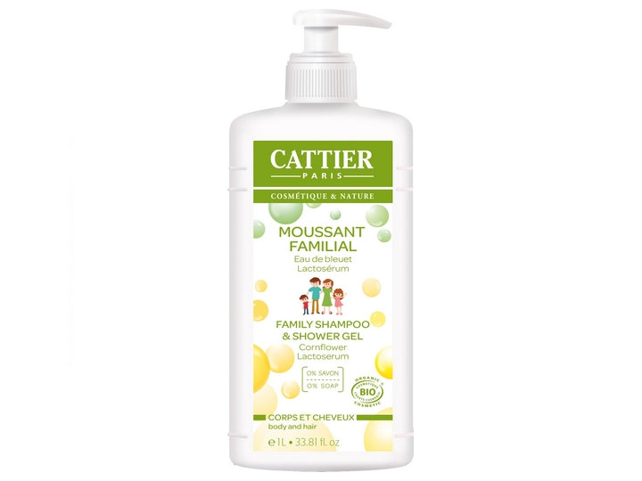 Cattier Organic Body & Hair Family Cleanser 1 litr
