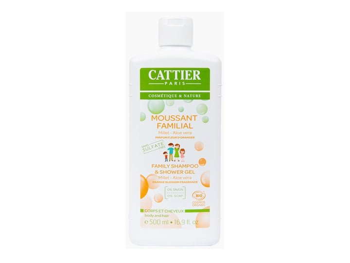 Cattier ORGANIC Body & Hair Sulphate-Free family cleanser 500ML