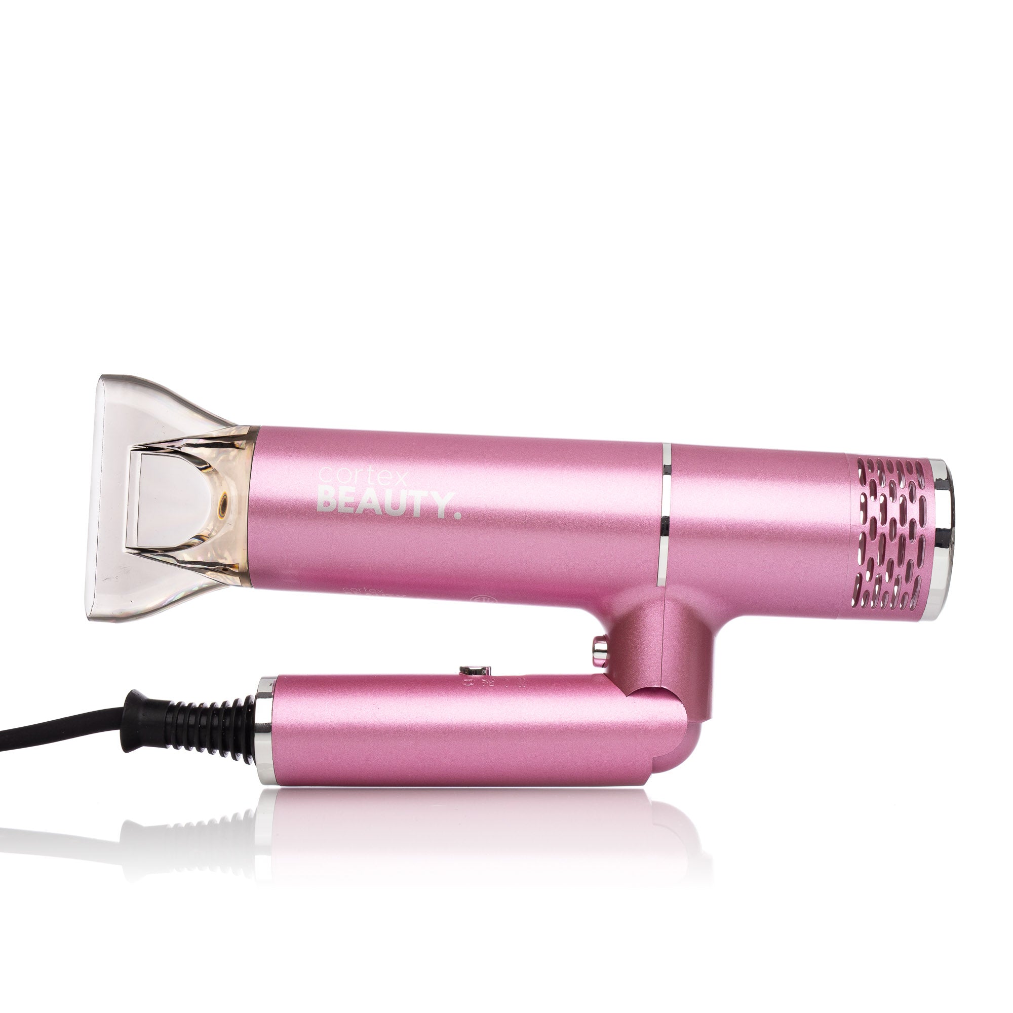 Airfold - Ionic Foldable Dryer + Blowout Brush Set With 3 Detachable Heads - Blush Pink