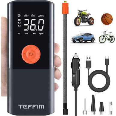 Portable Digital Pressure Gauge Tire Inflator, 10000mAh