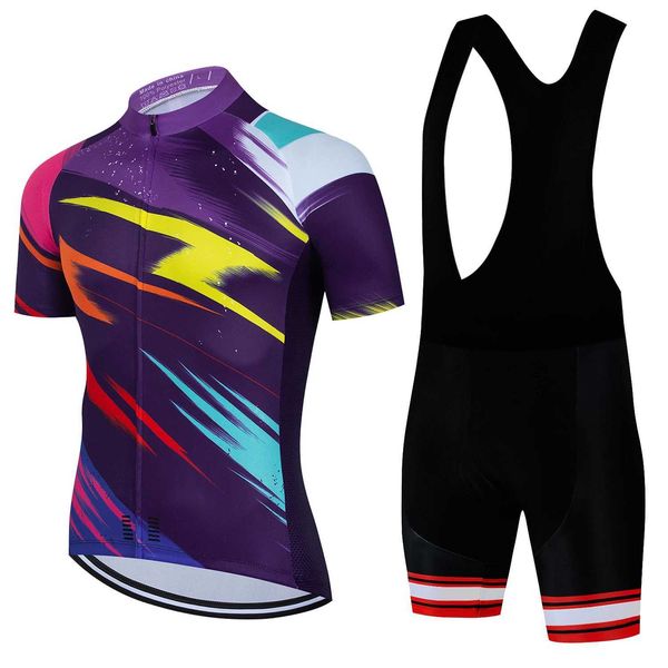 Cycling Jersey Sets Mens Cycling Clothes Wear Better Rainbow Team Cycling Jersey Short Sleeve Cycling Clothing Summer Road Bike Sets 2025 H2