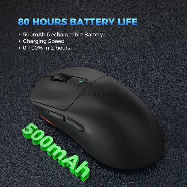 Mice Kysona M600 PAW3395 wireless Bluetooth gaming esports mouse 55g 26000DPI 6-button optical PAM3395 laptop mouse Q0613