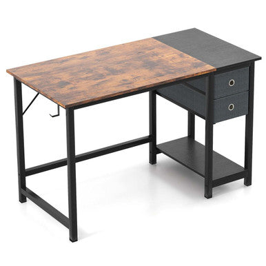 Costway 48" Home Office Desk with Storage and Headphone Hook