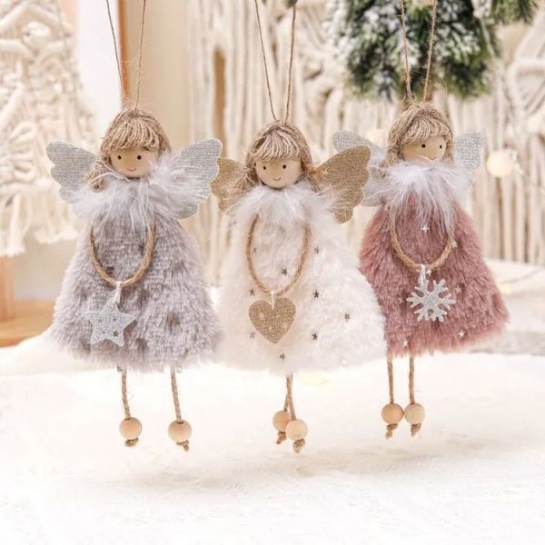 Navidad Xmas Tree Pendant Ornaments 2023 New Year Gifts Angel Dolls Christmas Decoration for Home Natal Noel Deco FY7985 1017