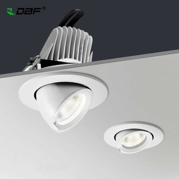 LED Downlight Dimmable 7W 10W 15W 20W Adjustable 360 Degree Recessed LED Ceiling Spot Light AC110V 220V Trunk Downlight LED Y240822