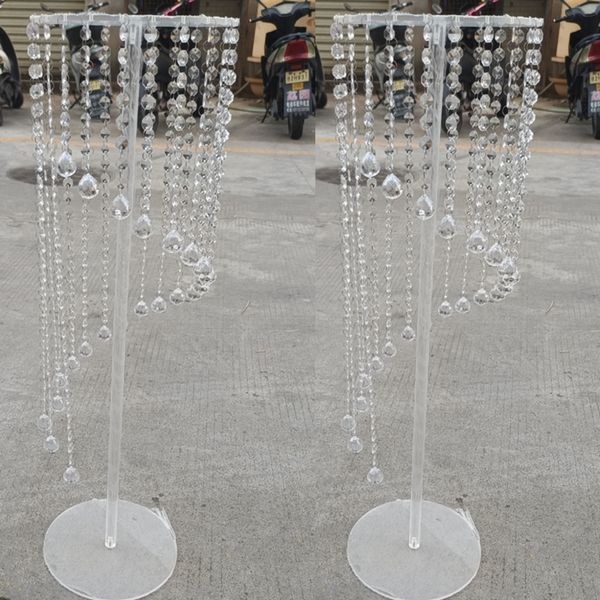 50cm-60cm-70cm-80cm-100cm) Crystal Chandelier wedding tale chandelier centerpiece flower columns vase centerpieces imake259