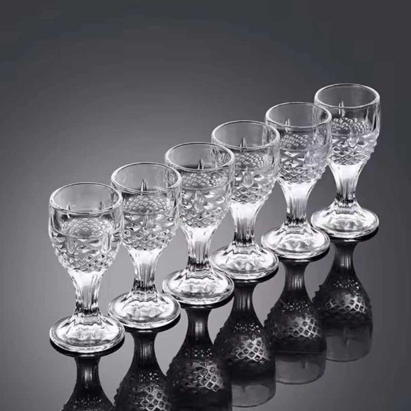 15ml 6pcs12pcs Set Household Shot Glass Small Capacity Glass Spirits Cup Transparent Liquor Goblet Light Luxury Wine Utensils Y250122