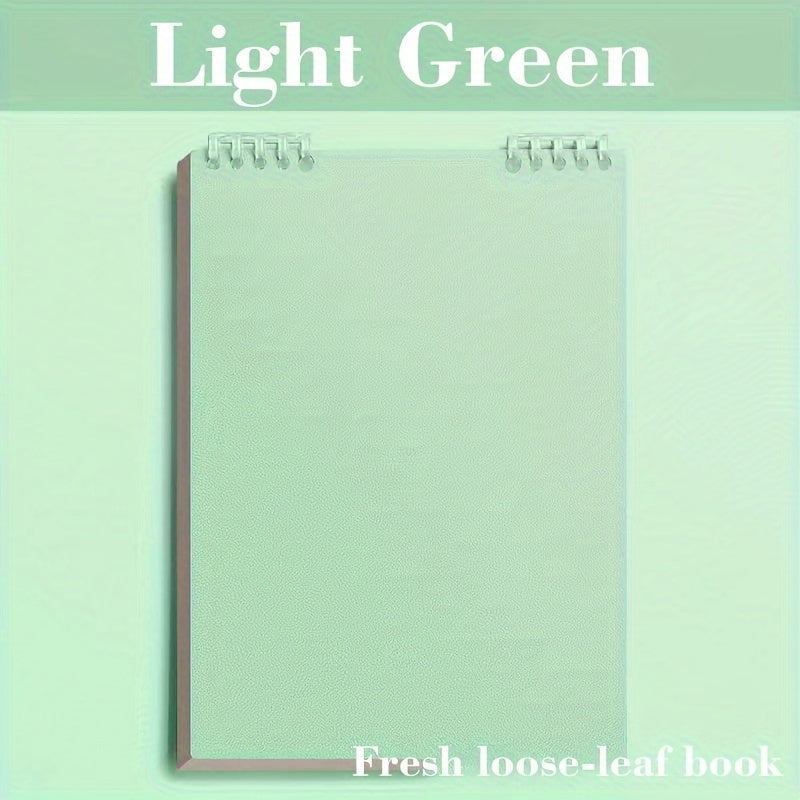 TEMU A5 Spiral Notebook - 60 Sheets-120 Pages Per Book, Thick Non-bleed Paper, Detachable Loose Leaf Design With Metal Rings, Grid Paper For