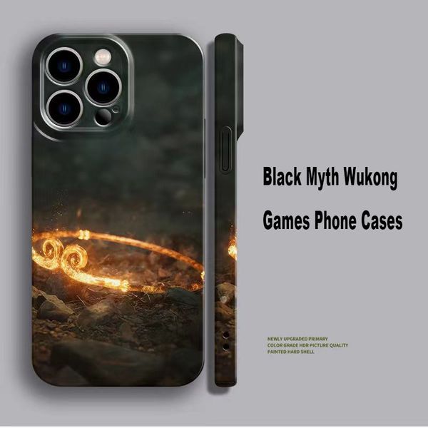 New Hot Games Black Myth Wukong Chinese Culture Phone Cases For iPhone 16 15 14 13 12 11 Pro Max 16Plus 15Plus 14Plus 13Pro 12Pro XR XS Cove