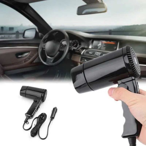 Portable 12V Car-styg Hair Dryer Hot Cold Folding Blower Window DefrosterXJ241007
