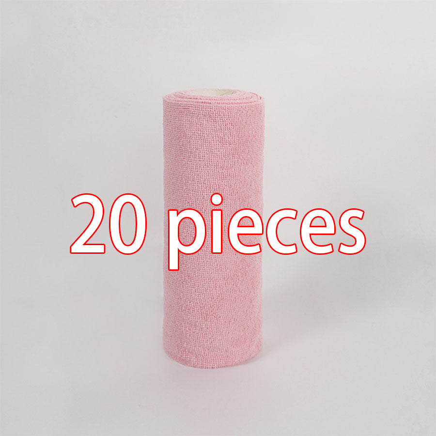TEMU 30-20pcs Reusable Microfiber Cleaning Cloths, Absorbent & For Kitchen, Dish Drying, Car, Glass & Household Cleaning, Washable Towels Roll