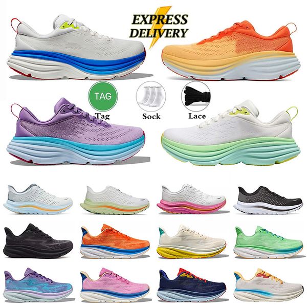 clifton 9 bondi 8 running shoes for men women designer mens outdoor sneakers triple black white pink harbor mist olive haze womens sports tr