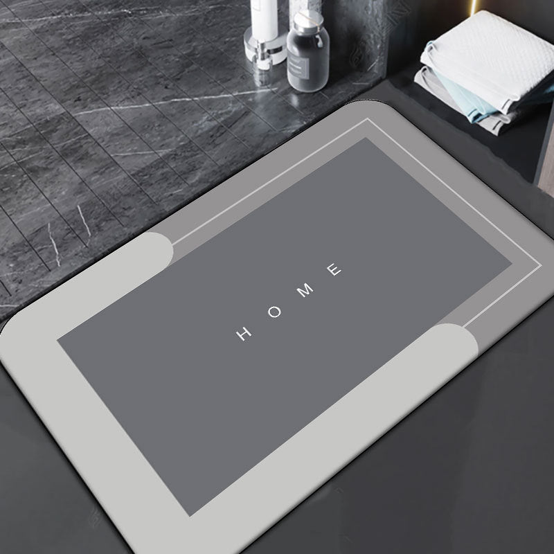 Absorbent Mat Bathroom Floor Mat Non-slip Toilet Foot Mat Bathroom Toilet Carpet Entrance Door Door Mat