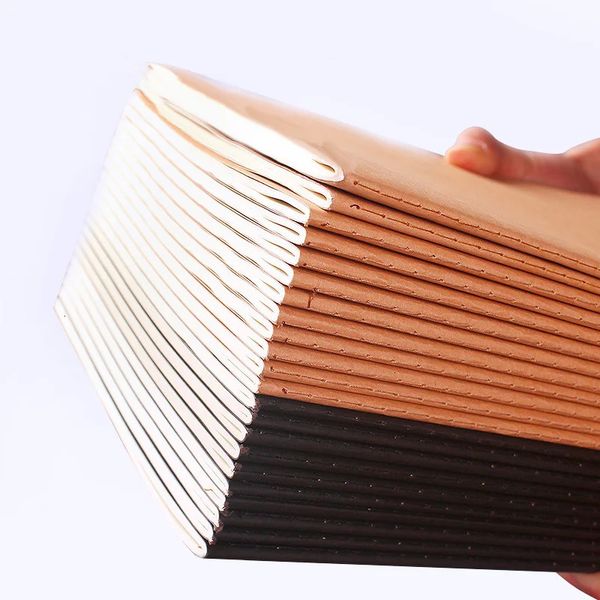 5Pcs A5 B5 A4 Notebook36 Sheets72 PagesBookKraft paper And Black CoverOffice Study Notes Supplies QP09 250116