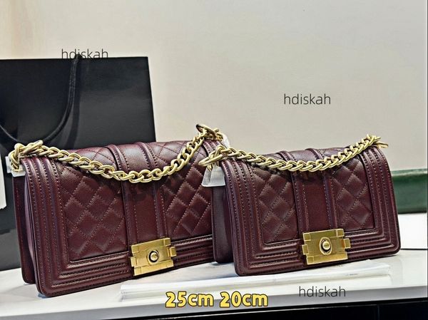 Women designer bag luxury bag crossbody bag shouder Bag flap caviar gold chain bags Ladies square lady messenger purse 20-25cm 9A