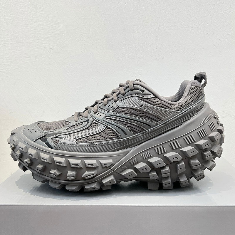 Defender Designer Sneaker Men Women Extreme Tire Tread Sole Black Shoes Rubber Platform Sneakers 15mm Arch Mesh nylon Breathable Luxury Beige Sports