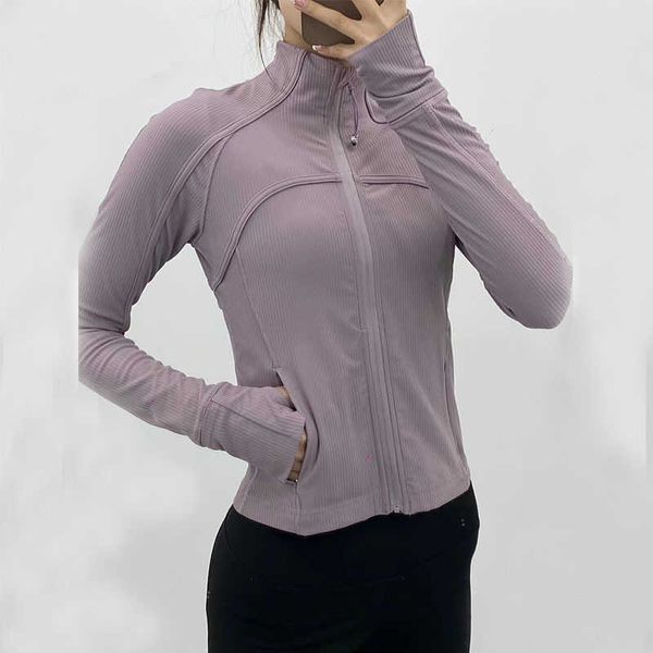 Yoga Outfits Long Sleeve Cropped Sports Jacket Women Zip Fitness Winter Warm Gym Top Activewear Running Coats Workout Clothes Woman