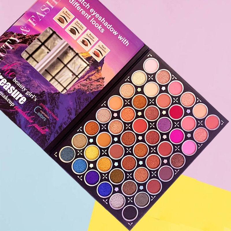 High Pigmented Matte Shimmer Eyeshadow Palette Makeup 48 Colors Waterproof Long Lasting Eye Shadow Pallet Blendable Beauty Supply