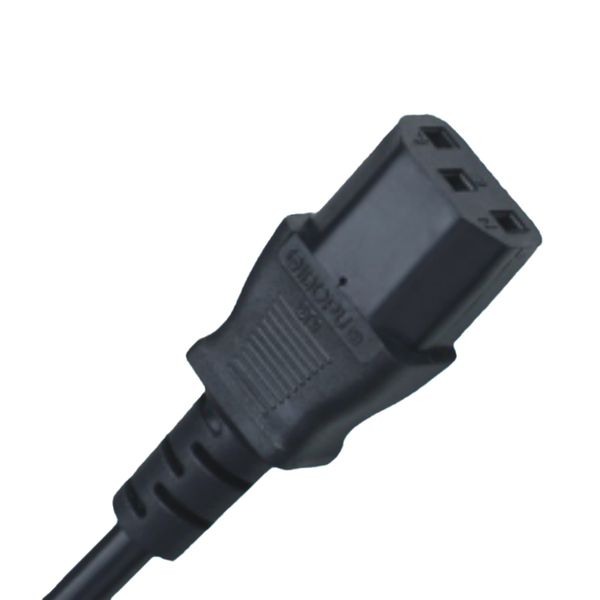 factory 3 Prong IEC C13 C14 Female To Male Connector Computer Monitor Electric Extension Cable AC Power Cord