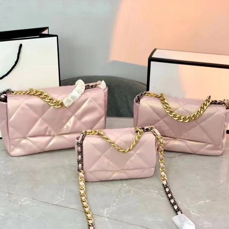 10A Designer Bag Goat Skin Flap Purse Gold and Sier Ing Chain HandbagsLattice 2024