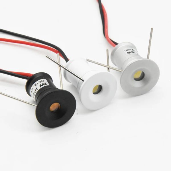 1W IP65 12V DC Mini Spotlight Jewelry Cabinet Showcase Bulb Deck Lamp Stair Bathroom Sauna Spot Lighting Ceiling Downlight