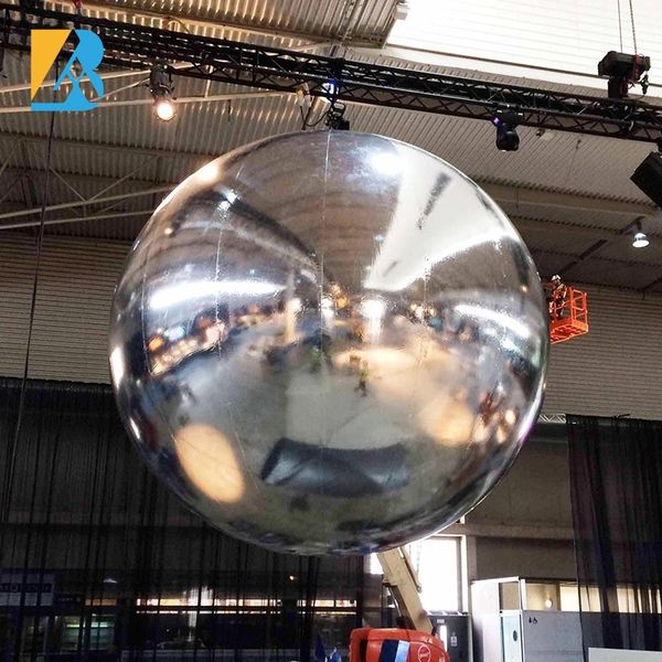 Party Blow ups Silver Inflatable Mirror Ball for Inflatable Rental Company
