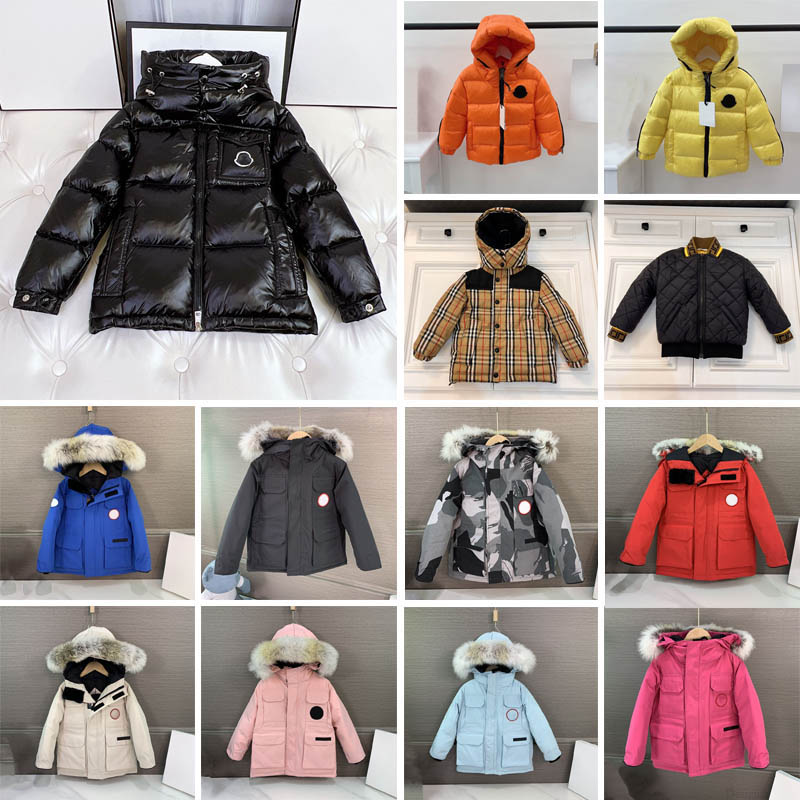 Winter designer kids coat Down Jacket For Boys Real Raccoon Fur Thick Warm Baby Outerwear Coats boys girls jackets Years Kid Fashion Teenage 2024