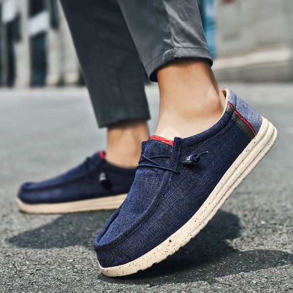 Sapatos de lona de verão para mulheres, mocassins clássicos, tênis respiráveis e confortáveis ao ar livre.dhshoesc