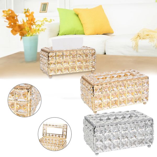 Bedroom Office el Cafe Coffee Napkin Dispenser European-style Bar Napkin Box Crystal Cube Square Tissue Box 250114