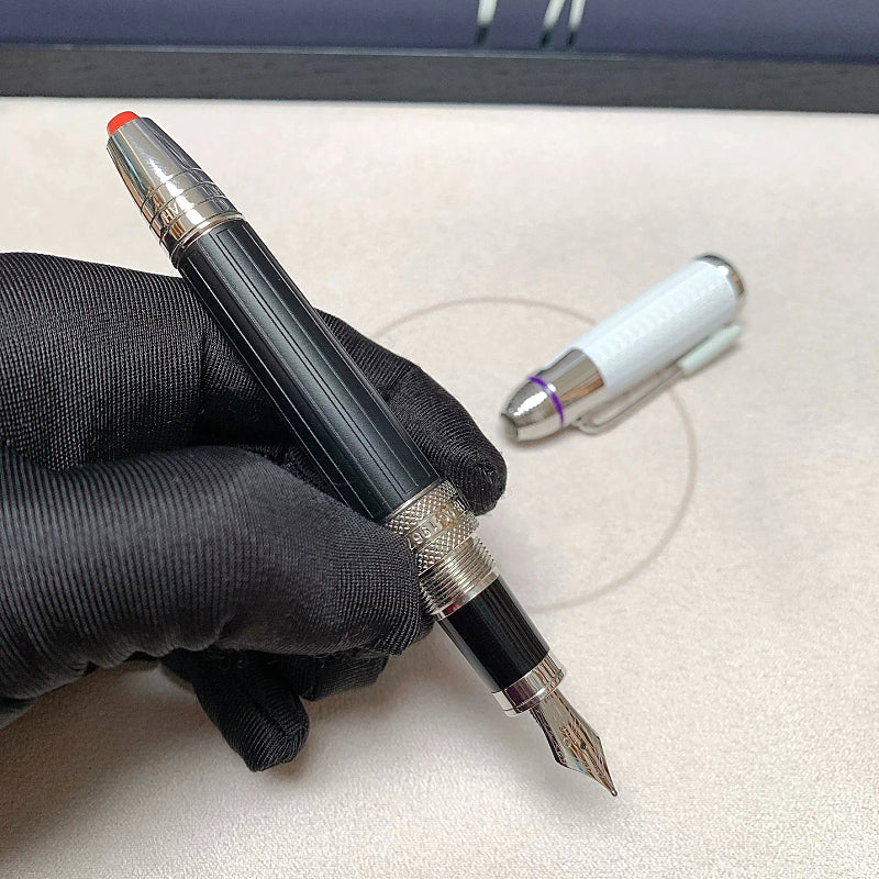 AAA quality white and Black Roller Ball Pen - ballpoint pen - Fountain pen business Office Stationery brand calligraphy ink pens