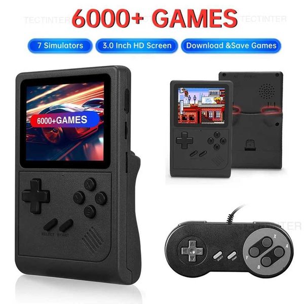 GB300 Portable Handheld Game Player 3.0 inch Sn Video Game Console Built-in 6000 Games port AV Output for SFC-GBAXJ241204