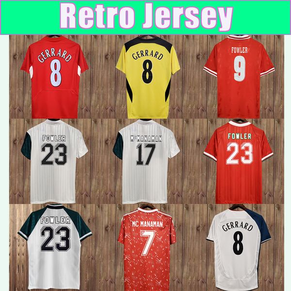 1989 1991 1995 FOWLER GERRARD Retro Mens Soccer Jerseys 2005 2006 TORRES SUAREZ OWEN BARNES KUYT Home Away 3rd Football Shirts Uniforms