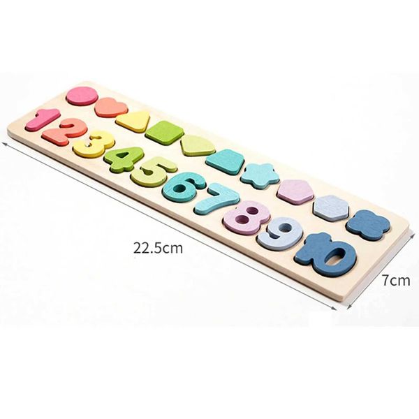Number Shape Puzzle Sorting Toys Development Toy Montessori Toy Matching Shape and Color Toy for Kids Child Ages 3 4 5 Years OldXJ241212