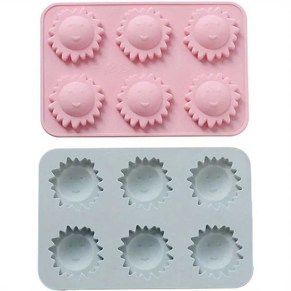 ible 2-Piece Sun Face Silicone Mold For Cubes Chocolate Candy Gummies Cookies Fondant Jelly - Versatile Baking Z250116