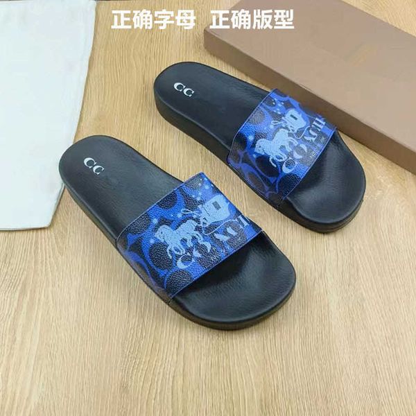 Slippers Summer New Large Mens Outerwear Carriage Printed One H250102