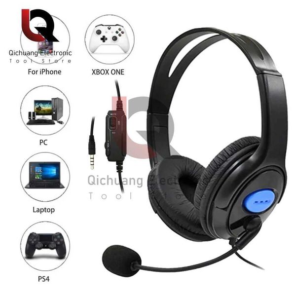 Headsets 3.5mm wired gaming headphones for music 4 Play Station 4 gaming PC chat computer with microphone 120 rotation CL250107