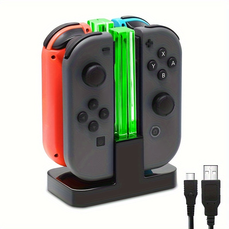 TEMU Controller Charger Compatible For Switch & Oled Model, Charging Dock Station For Pro Controller With Charger Indicator And Type C Charging Cable
