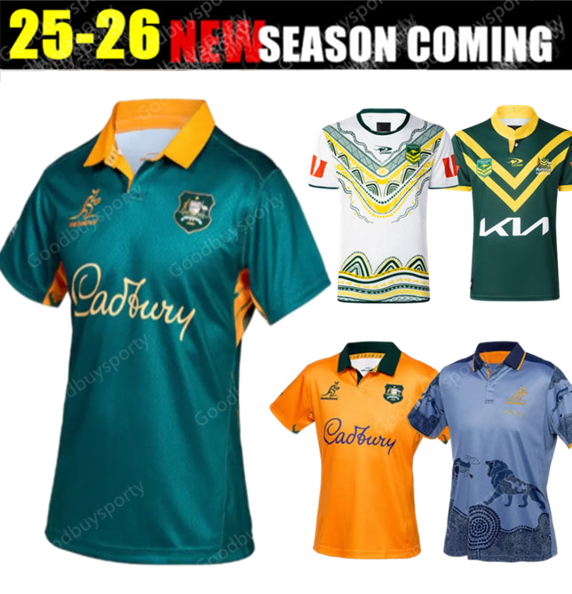 2026 Australian rugby jerseys 2025 shirts 2526AFL national team