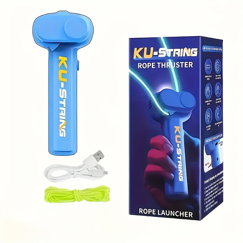 TEMU Electric Luminous Rope Toy, Handheld Electric Rope Launch Toy, Creative Luminous Rope Toy, Suitable For Family Entertainment Games And Fun Party
