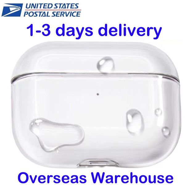 USA Stock For Airpods pro 2 3 air pod max earphones Accessories Solid Silicone Cute Protective Headphone Cover airpod pro 2nd generation TPU